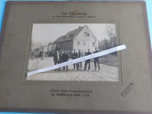 PHOTO GUERRE WW1 SOUVENIR  LIEU CAPTIVITE LAUTER IN SACHSEN LAUTER EN SAXE  - Picture 1 of 1
