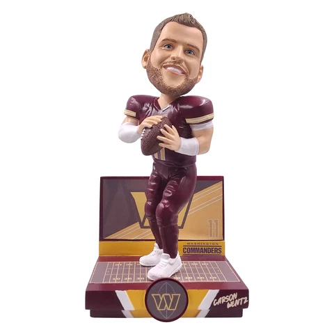 Carson Wentz Washington Commanders Highlight Series Bobblehead NFL Football Cover