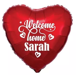Welcome Home Balloon PERSONALISED foil BALLOON INCLUDED Add chosen name - Picture 1 of 2