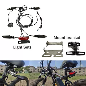 E-Bike 36V/48V/60V Headlight&Taillight Turn Signal Light Set with Mount Bracket - Picture 1 of 22