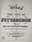 1890 City Of Pittsburgh Pennsylvania Plat Book Title Page G.M. Hopkins Atlas Map