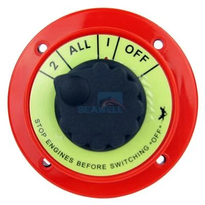 Dual Marine Battery Switch Boat Selector Safety Shut Off 2-ALL-1-OFF 4 Position - Picture 1 of 4