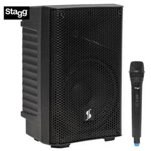 Stagg 8" 125W Bluetooth Battery Powered Active Speaker With Microphone AS8B US - Picture 1 of 5
