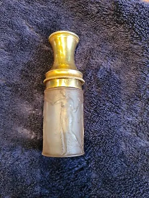 Antique R. LALIQUE Perfume Scent Atomizer With Frosted Glass Figures. Read... • 138.80€