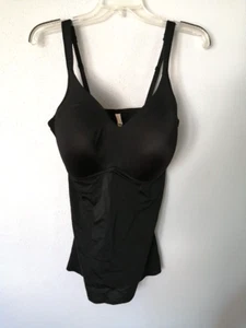 Rhonda Shear Camisole Womens Black 3X Molded Cup Wireless Stretch Strap NEW - Picture 1 of 10