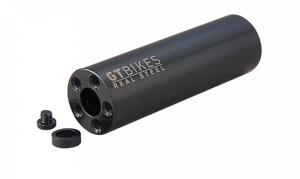 GT REAL STEEL Pegs BMX bicycle for 3/8" and 14mm axles (EACH) - BLACK - Picture 1 of 1