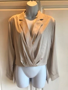 New House of Ja'selle Shirt size Small Light Taupe Cannas Style-Longer in back - Picture 1 of 6