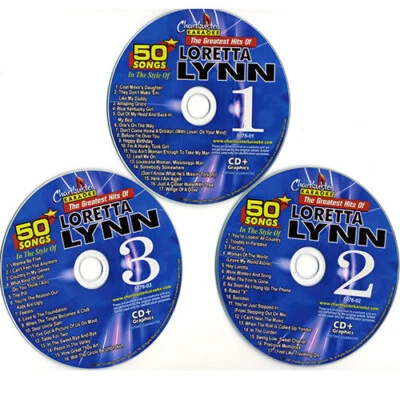 Karaoke COUNTRY CD+G Chartbuster 3 Disc 5076 LORETTA LYNN NEW In Sleeves - Image 1 of 2