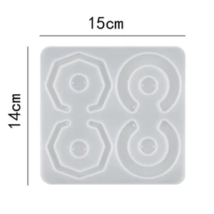 Silicone Earring Mold Earring Resin Mold Jewelry Making Casting Tools Earring Ho - Picture 1 of 12