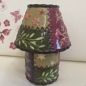 Beautiful Large B.F Sherill Designs Ceramic Candle Holder Base with Shade 3D HTF - Picture 1 of 10