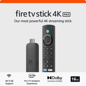 Transmisor multimedia Amazon Fire TV Stick 4K Max y control remoto por voz Alexa 3ª generación WiFi 6E - Imagen 1 de 9