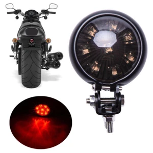 Luz trasera de freno con señales LED para motocicleta para Harley Café Racer Bobber - Imagen 1 de 11