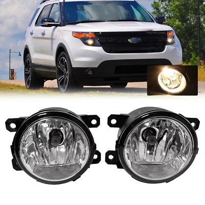 For 2011 2012 2013 2014 2015 Ford Explorer Pair Front Fog Lights Lamp W/Bulbs - Image 1 of 4