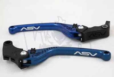 Juego de palancas freno y embrague azul largo BMW K1600B / Grand Am / GT 2017 - 24 ASV F3 Foto 1 de 4