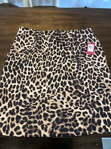 NWT Vince Camuto Leopard Print Skirt Size 2X