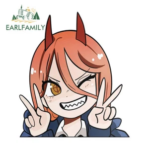EARLFAMILY 5.1” Chainsaw Man Power Car Sticker Anime Surfboard DIY Decal Windows - Picture 1 of 14
