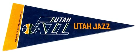 UTAH JAZZ PENNANT NBA MINI FELT 9" LONG OFFICIALLY LICENSED BASKETBALL Cover