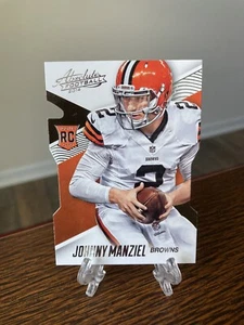 Johnny Manziel ROOKIE Die-Cut 2014 Panini Absolute #150 Cleveland Browns RC - Picture 1 of 2