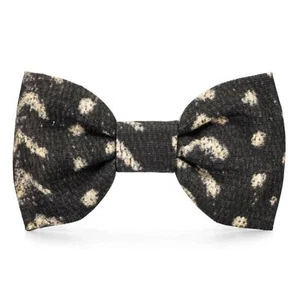 The Foggy Dog Print Bow Tie Boho Mud Cloth Black Cream NWT - Picture 1 of 4