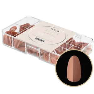 Apres Neutrals Gel X Nail Tips - Imani Natural Round Short (150Pcs& 11 Sizes)