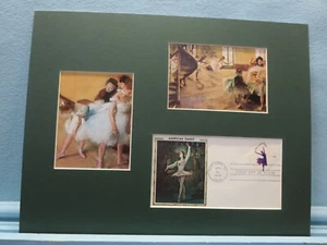 Edgar Degas - Bailarines de ballet y portada de primer día de la estampilla de ballet - Imagen 1 de 2