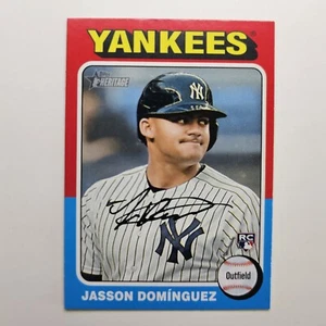 2024 Topps Heritage #399 Jasson Dominguez RC New York Yankees - Picture 1 of 2