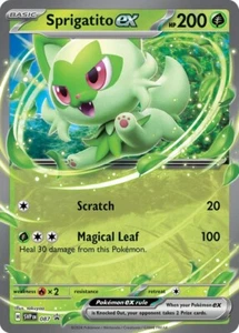 Pokemon Escarlata y Violeta Sprigatito ex 087 BSP Black Star Promo - Imagen 1 de 3