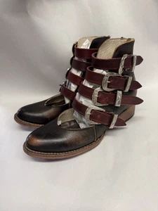 freebird scarlett Red Booties Size 6 Read - Picture 1 of 13