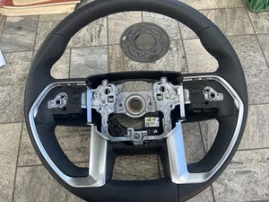 OEM 2022-24 Toyota Tundra Leather Steering Wheel Black 45100-0C530-C0 - Picture 1 of 8