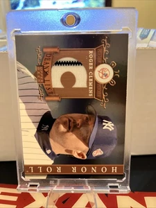 2003 Upper Deck Honor Roll Dean's List Mark Roger Clemens 2 Color Patch - Picture 1 of 2