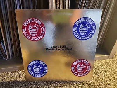 Grand Funk We're An American Band 1ST 1973 YELLOW Vinyl SMAS-11207 OG LP Rock  - Image 1 of 4