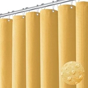 Dynamene Gold Fabric Shower Curtain - Waffle 72"W x 72"L (Pack of 1),  - Picture 1 of 6
