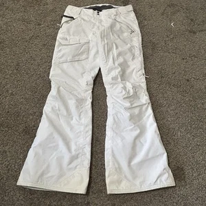 The North Face Hyvent Cargo Pants Womens M Long White Ski Snowboarding Lined 32 - Bild 1 von 10