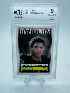 1983 Topps - Marcus Allen #294 (RC) GMA 9 - Imagen 1 de 10