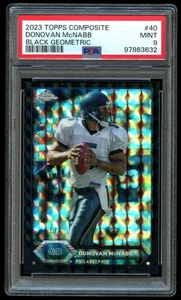 Topps 2023 compuesto cromado negro geométrico #40 Donovan McNabb/2 PSA 9 como nuevo - Imagen 1 de 2