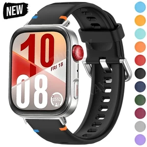 For Huawei Watch Fit 4/4 Pro/Fit 3 Replacement Wrist Band Sports Silicone Strap - Picture 1 of 51