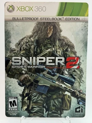 Steelbook Sniper: Ghost Warrior 2 edición limitada (Xbox 360, 2013) - probado en caja original Foto 1 de 4