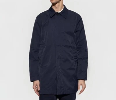 TOMMY HILFIGER Tailored Trench Coat TOHPBTHL4059 Blue Garment Dyed CO Sz.48 - Image 1 of 4