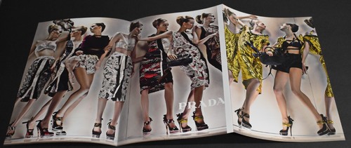 Pubblicità Stampa 2009 Sexy Tacchi Moda Gambe Lunghe Lady Bionda Prada Abito Gonna Bellezza