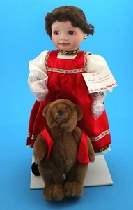 Ashton-Drake NATASHA mit Bär Porzellanpuppe von Kathy Barry-Hippensteele OVP TOP - Bild 1 von 4