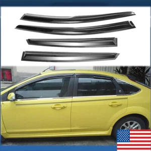 For 2012-2018 Ford Focus Mugen Style Window Visor Vent Rain Deflector Guard US - Bild 1 von 10
