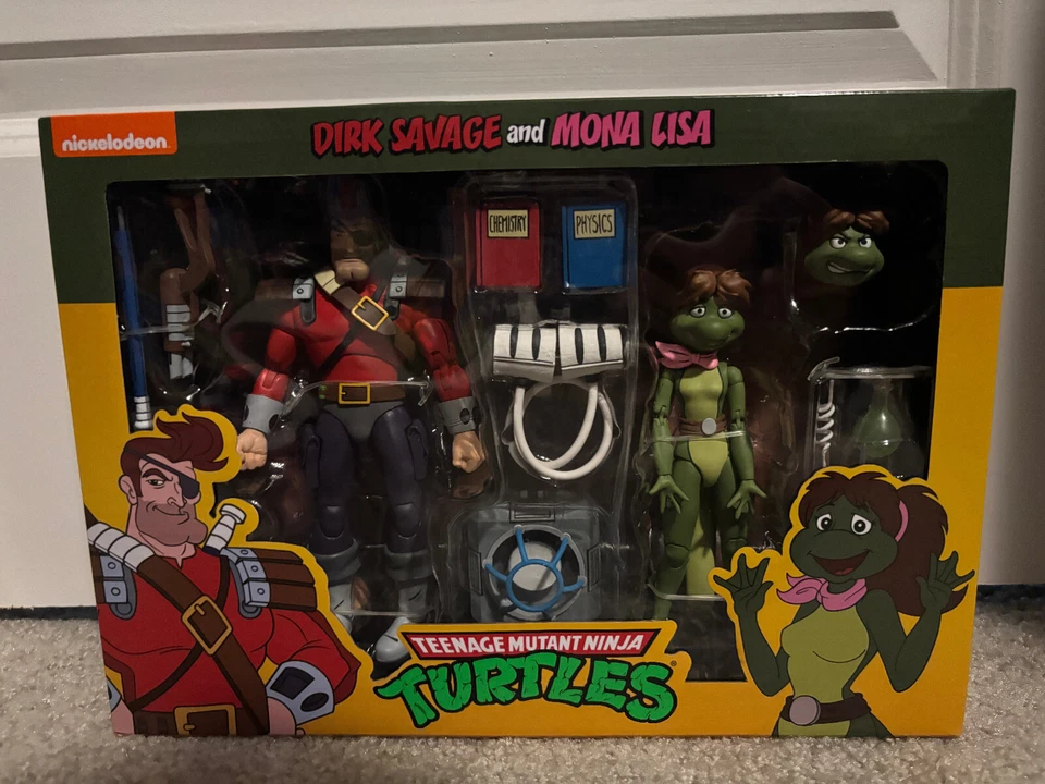 NECA Teenage Mutant Ninja Turtles Dirk Savage & Mona Lisa 2-Pack