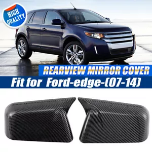 For Ford Edge 2007~14 Carbon Fiber OX Horn Style Rearview Side Mirror Cover Cap - Bild 1 von 13