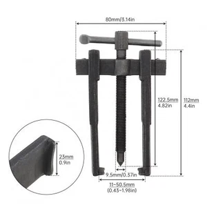 4 inch Two Jaw Bearing Gear Puller Carbon Steel Adjustable Pump Pulley Remover - Picture 1 of 11