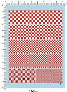 1/43 1/24 1/12 1/20 F1 Bandera a cuadros roja blanca rejilla peligro precaución Calcomanía modelo - Imagen 1 de 1