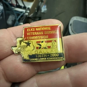 B.P.O.E. Elche Emaille Pin National Veterans Service Commission Dallas 2000 - Bild 1 von 4