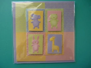 Baby Congratulations Greeting Card 3-D Embellished Paper Magic Grp Glitter - Picture 1 of 2