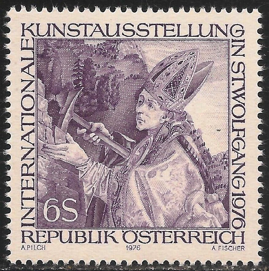 奥地利 #1037 (A453) VF 全新无标签 - 1976 年 6 年代圣沃尔夫冈,来自 Pacher Altar — 第 1/1 张图片