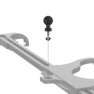 Adattatore a vite Ram Mount Tough-Ball RAP-B-379U-252050-SLW con rondella blocco - Immagine 1 di 3