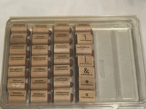 Stampin up 28 petits timbres en bois - Photo 1 sur 6